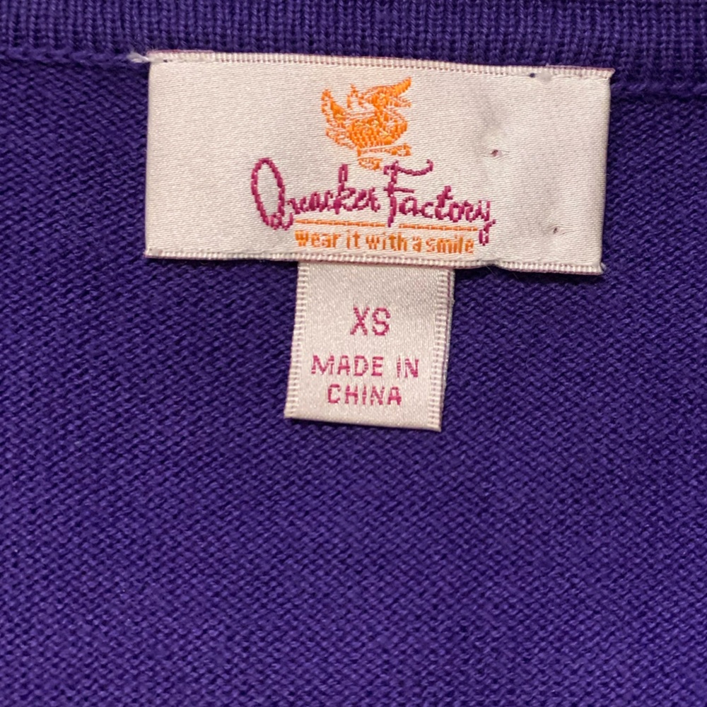 Quacker Factory Sparkle Button Front Cardigan - Picture 2 of 9
